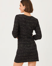 Load image into Gallery viewer, Rhysa Sweater Dress - Black Metallic Marl
