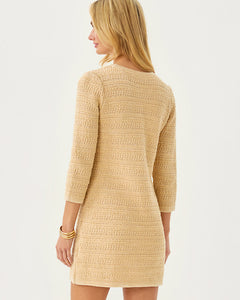 Rhysa Sweater Dress - Rattan Metallic Marl
