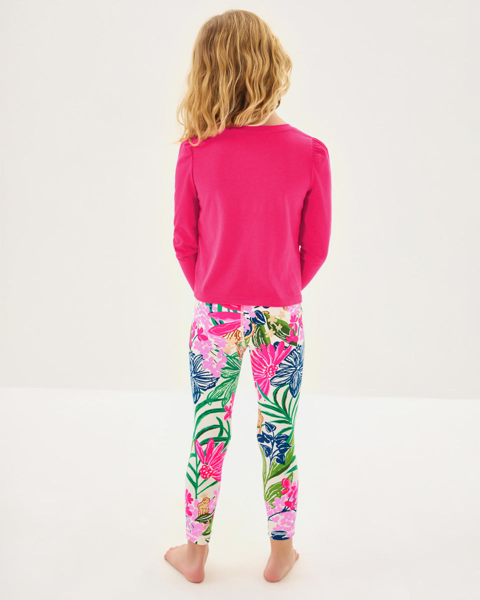 Girls Mini Jansen Long Sleeve Top - Multi Brandmarked Lilly Script Gra ...