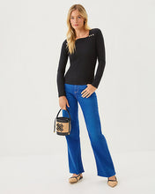 Load image into Gallery viewer, Beaty Long Sleeve Square Neck Knit Top - Noir
