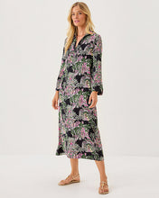 Load image into Gallery viewer, Simona Midi Dress - Onyx Pb Anniversary Toile
