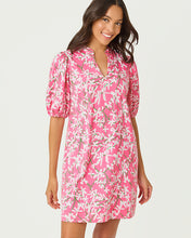 Load image into Gallery viewer, Carey Dress - Confetti Pink Liza Overprint

