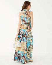 Load image into Gallery viewer, Marria Stretch Maxi Shirtdress - Breezy Aqua Oversized Lillys Zoo

