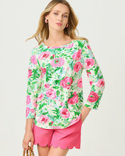 Load image into Gallery viewer, Key West 3/4 Sleeve Top - Multi Poppy Party
