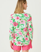 Load image into Gallery viewer, Key West 3/4 Sleeve Top - Multi Poppy Party
