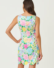 Load image into Gallery viewer, The Scallop Lilly Shift Dress - Multi Lilly Garden
