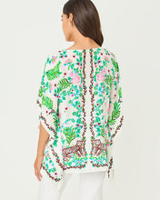Load image into Gallery viewer, Brittina Caftan Tunic - Resort White Royal Zoo Engineered Tunic
