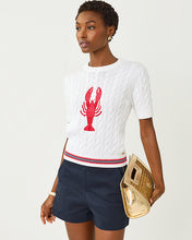 Load image into Gallery viewer, Miko Sweater - Resort White Lobster Embroidery
