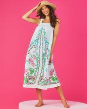 Load image into Gallery viewer, Colwin Midi Cover-Up - Resort White Royal Zoo Engineered Coverup
