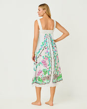 Load image into Gallery viewer, Colwin Midi Cover-Up - Resort White Royal Zoo Engineered Coverup
