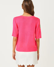 Load image into Gallery viewer, Orton Embroidered Sweater - Cherry Blossom Pink Fleur Embroidery
