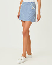 Load image into Gallery viewer, UPF 50+ Luxletic Thera Skort - Starlight Navy Mini Performance Gingham

