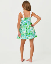 Load image into Gallery viewer, Girls Mini Cheri Dress - Capri Blue Galloping Gals
