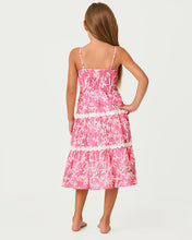 Load image into Gallery viewer, Girls Mini Zanna Midi Dress - Confetti Pink Liza
