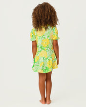 Load image into Gallery viewer, Girls Mini Bingley Dress - Crocodile Green Mumbo Jumbo
