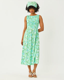 blue and green lilly pulitzer dress Lilly Pulitzer Women's Toryn Dress - Multi Hot On The Vine main image 0