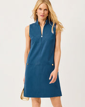 Load image into Gallery viewer, Sleeveless Rosee Shift Dress - Starlight Navy
