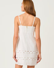 Load image into Gallery viewer, Haliey Dress - Resort White Sunshowers Embroidery
