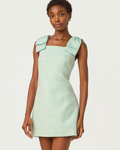 Load image into Gallery viewer, Anders Skirted Romper - Capri Blue Fantasy Boucle
