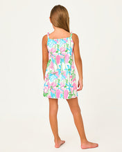 Load image into Gallery viewer, Girls Mini Delores Dress - Resort White Viney Liney
