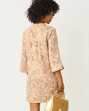 Load image into Gallery viewer, Annadetta Linen Tunic Dress - Iced Latte Lil Jims Stuff
