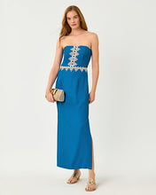 Load image into Gallery viewer, Kristella Strapless Maxi Dress - Nassau Blue
