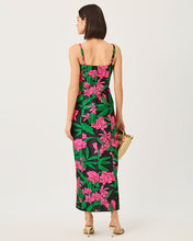Load image into Gallery viewer, Alima Jacquard Maxi Dress - Noir Jungle Bouquet Jacquard
