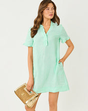 Load image into Gallery viewer, Scarlette Linen Dress - Mint Condition X Resort White
