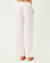 Load image into Gallery viewer, 31" Mirabella High Rise Linen Palazzo Pant - Resort White
