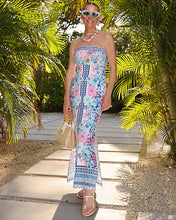 Load image into Gallery viewer, Noa Strapless Maxi Dress - Starlight Navy In All Her Glory Engineered Knit Maxi
