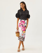 Load image into Gallery viewer, Louetta Midi Skirt - Coconut Peony Perfection Engineered Skirt
