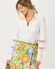 Load image into Gallery viewer, The Lace Inset Lilly Shirt - Resort White
