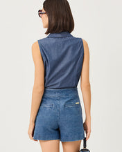 Load image into Gallery viewer, Fenly Sleeveless Top  - Indigo Chambray
