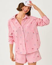 Load image into Gallery viewer, Bondi Button Down Shirt - Paradise Punch Its A 250th Celebration Stripe

