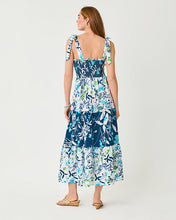 Load image into Gallery viewer, Athyn Smocked Maxi Dress - Resort White Sea Blooms
