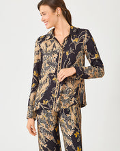 Load image into Gallery viewer, Susana Button Down Shirt - Onyx Striped Safari Engineered Button Down
