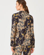 Load image into Gallery viewer, Susana Button Down Shirt - Onyx Striped Safari Engineered Button Down
