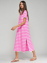 Load image into Gallery viewer, Fuchsia Striped Dress - Vilagallo

