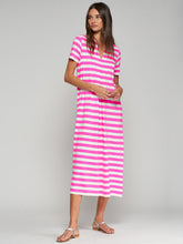 Load image into Gallery viewer, Fuchsia Striped Dress - Vilagallo
