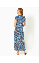 Load image into Gallery viewer, Etta Short Sleeve Maxi Dress - Low Tide Navy Pandarama
