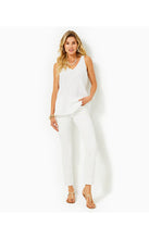 Load image into Gallery viewer, Florin Sleeveless Linen Top - Resort White

