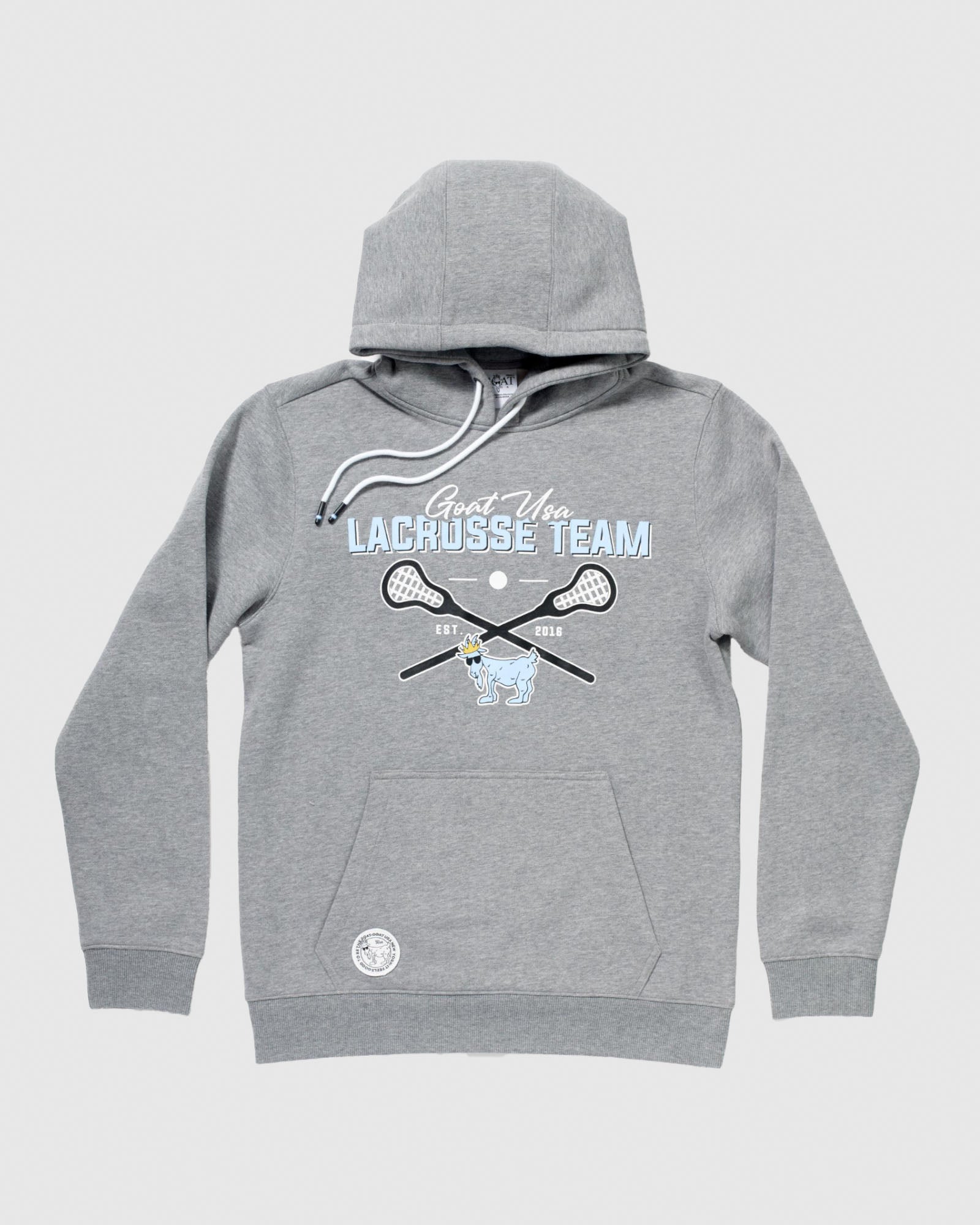 Lacrosse Team Hooded Sweatshirt Gray - Main Image