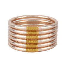 Load image into Gallery viewer, CHAMPAGNE ALL WEATHER BANGLES® (AWB®) - SERENITY PRAYER
