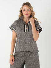 Load image into Gallery viewer, Poppy Pullover - Black Tonal Monogram - Emily McCarthy
