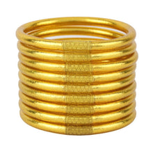 Load image into Gallery viewer, GOLD ALL WEATHER BANGLES® (AWB®) - SERENITY PRAYER (Copy)
