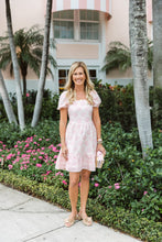 Load image into Gallery viewer, Square Neck Mini Dress - Blush Shells
