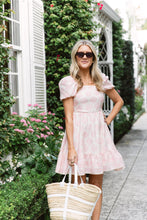 Load image into Gallery viewer, Square Neck Mini Dress - Blush Shells
