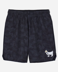 Men's Camo Athletic Shorts - Black