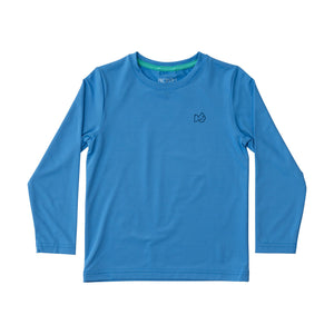 Pro Performance Long Sleeve Fishing T-shirt in Marina Blue Sea Turtles