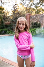 Load image into Gallery viewer, Reef Rashguard Set - Pink Gingham Turtle Print
